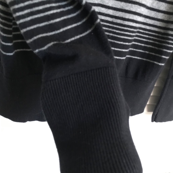 A.n.a Black and cream tonal stripe sweater Large - Picture 4 of 13